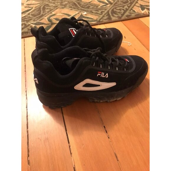 Black FILA Platform Shoes - Picture 3 of 5